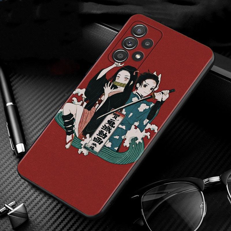 Fall Für Samsung Galaxy A72 A71 A52 A51 A42 A41 A32 A31 A22 A21s A12 A11 A02 A02s A01 Abdeckung shell Dämon Slayer Kimetsu Keine Yaiba