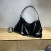 IELGY Ladies Underarm Bag Fashion Oil Wax Leather Trendy Casual All-Match Large-Capacity Cross @-