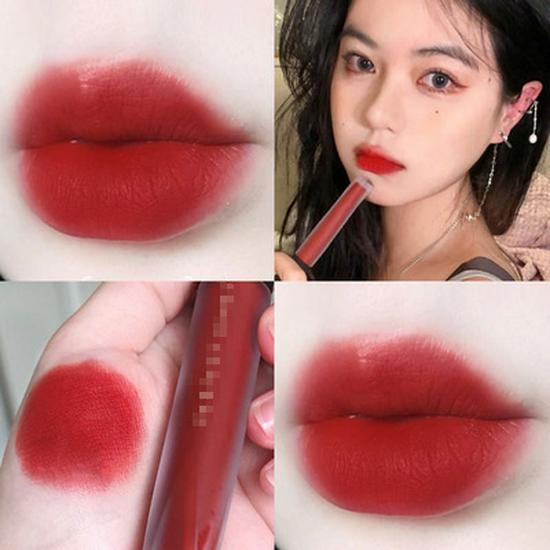 Velvet Lip Glaze: Matte V01 & V07 - Long-lasting, Ideal for Students