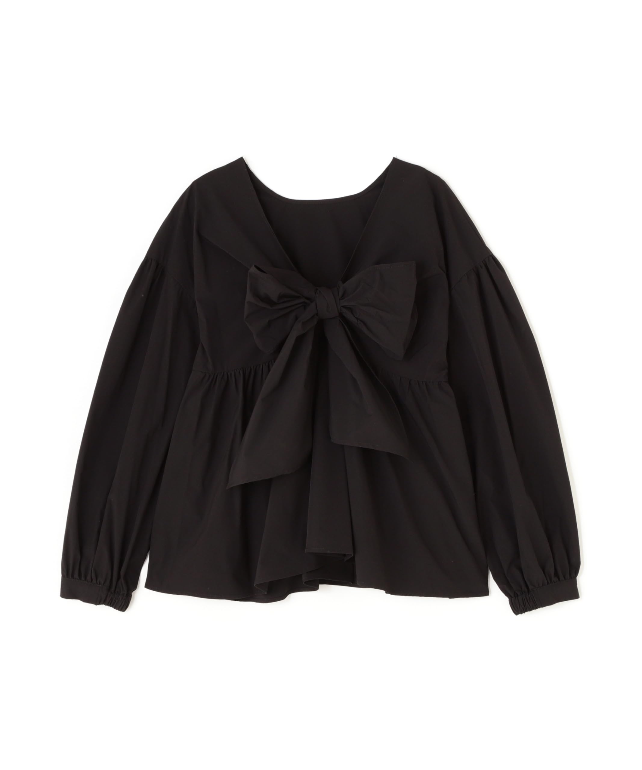 

Блузка женская черная с большим бантом Natural Beauty Basic 2-way, чёрный