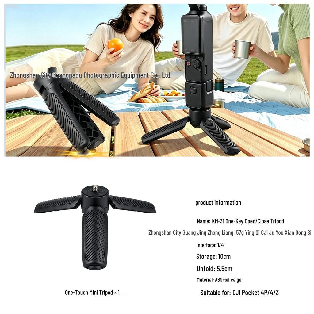 Mini-Stativ-Stabilisator für Feiyu, DJI Pocket3/Nano, Thumb-Action-Kamera