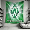 Werder Bremen logo Wall Hanging Printed Fabric Blanket Decorative Tapestries for Bedroom Living Room Home Decor