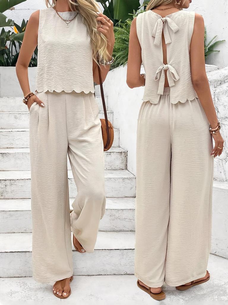 Women's Sleeveless Vest and Long Pants Set - 2026 Summer Fashion Arrival