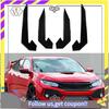 ABXV-4Pcs Car Front Bumper Lip Splitter Fin Long Air Knife Auto Body Kit Car Spoiler For Honda Civic 10TH Type-R 2019-2021