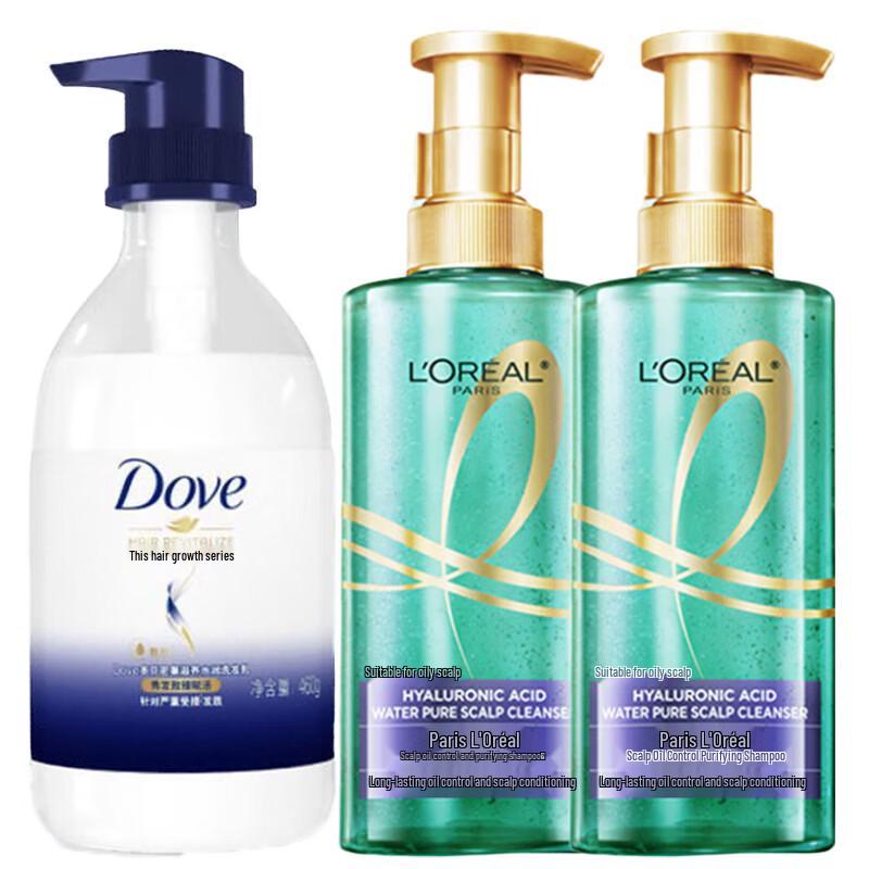 Dove Nourishing Body Wash & L Oréal Scalp Oil Control Shampoo Set