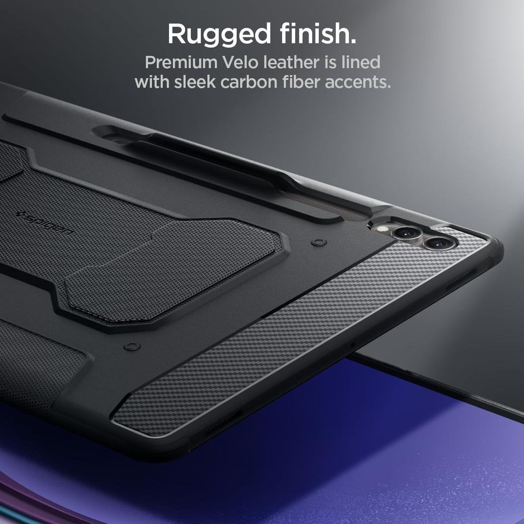 Spigen Galaxy Tab S10 Ultra Case Cover Compatible with Galaxy Tab Shock Absorption Shockproof Stand Drop Shock Absorption Rugged Armor Pro ACS06538