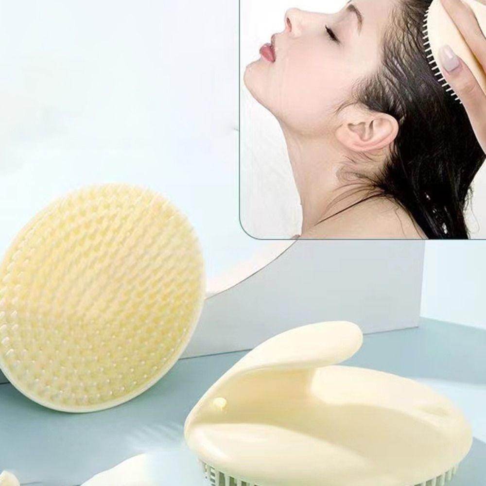 PE Resin Scalp Massager Soft Scalp Exfoliator Simplicity Scalp Brush
