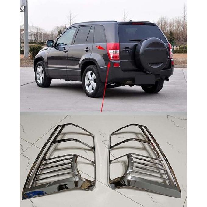 Chrome Rear Tail Light Lamp Cover Trim for 06-13 SUZUKI GRAND VITARA 2PCS