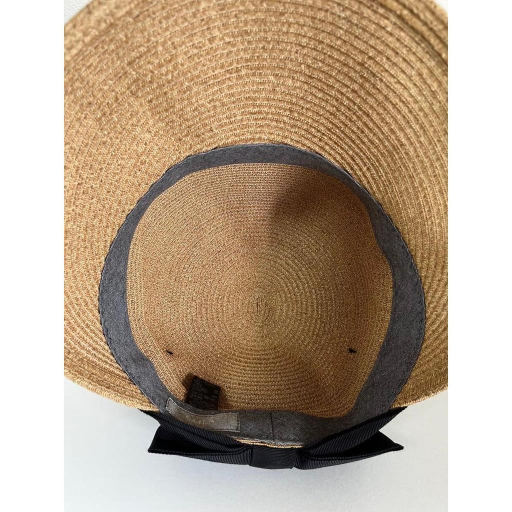 Used CA4LA SUNSHINE3 Casilla Casquette Sun Visor Hat Ribbon Beige 58cm Made in Japan 15.950
