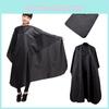 Versatile Black Hairdressing Cape For Men And Women Offering Full Length Protection