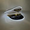 Boost Party Vibe LED Light Up Pilot Hat Breathable Luminous Air Force Hat  Gift for Party Lovers