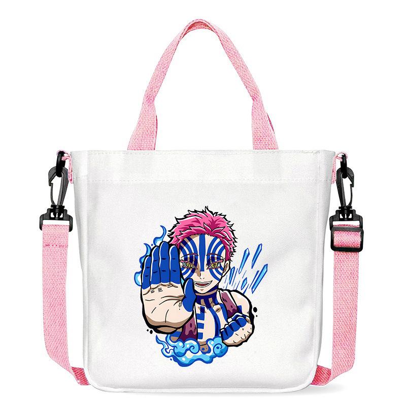 

Japan cartoon comics Akaza Demon Slayer Print Canvas Shoulder Bag Women s Commuter Bag Handbag 7553 KTB 23x23x5CM