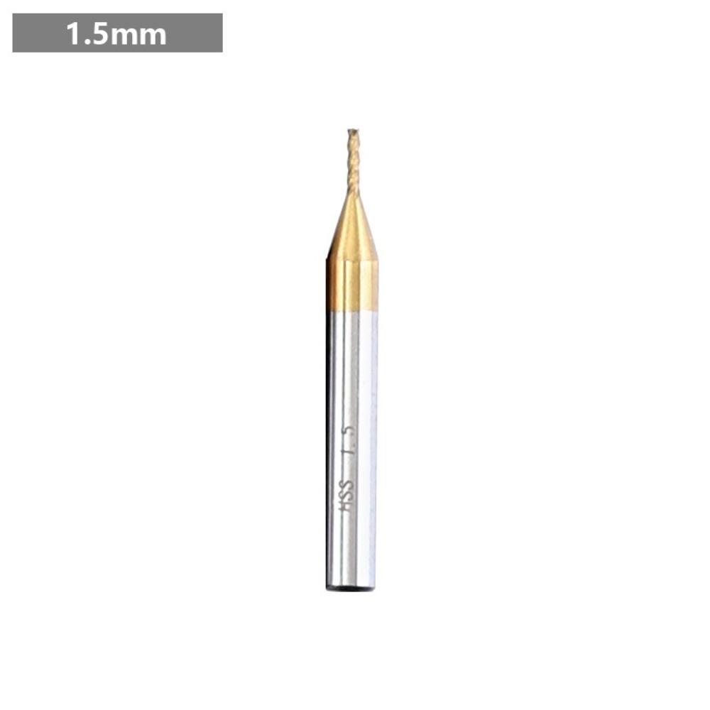 Four-Flute End Milling Cutter 1.5-10mm HSS Drill Bit Aluminum Mill CNC Drill Bit Wood Cutting