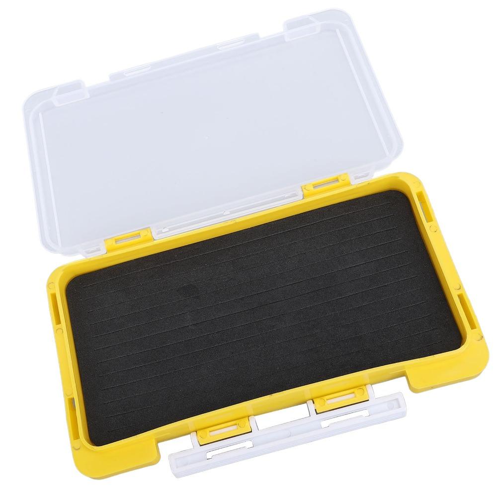 Plastic Fishing Jig Box Yellow Fishing Organizer Box Durable Fishing Tackle Box  Tackle Storage
