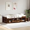 VidaXL Daybed with Drawers, Sofa Bed, Rest Bed, Living Room Bedroom Furniture, Modern, Smoked Oak 90x190 Cm 3280255