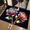 3D Door Mat Non-Slip Carpet New Floral Pattern Carpet  Bathroom Entrance