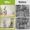 5-Tier Flower Stand, Black Iron Plant Shelf W/ 5 Trays, Modern Baking Paint Display Rack, Multi-Level Floor Standing Organizer