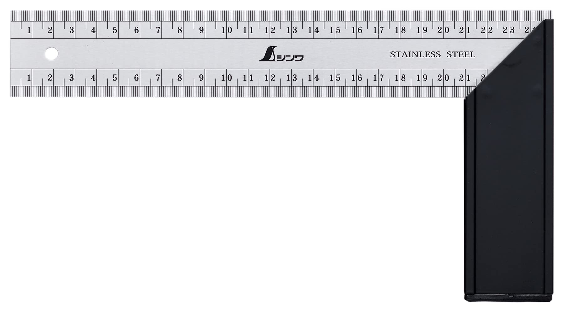 

Shinwa Sokutei Mighty front and back cm 250mm 62294 Square, scale,