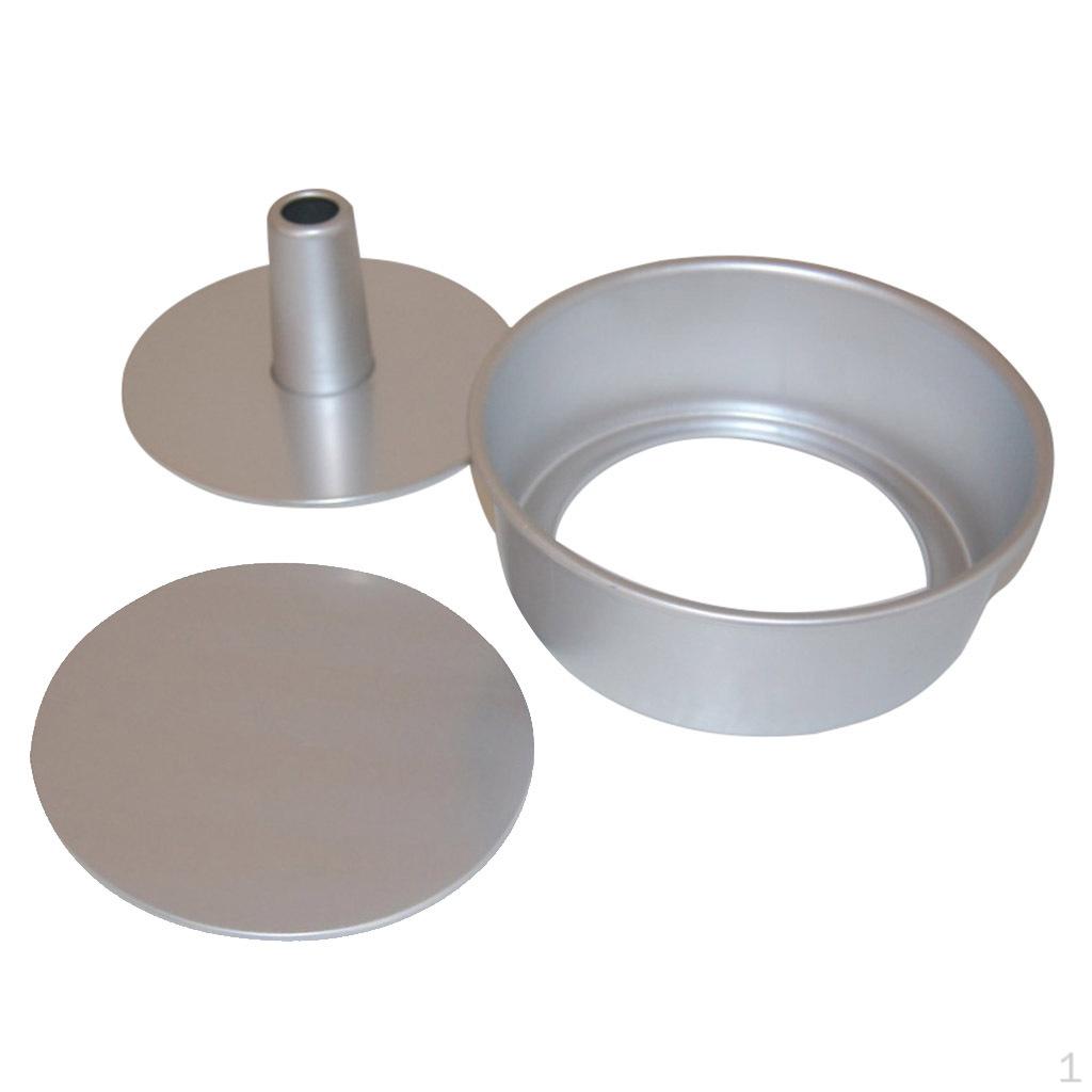 

Angel Food , Aluminum Alloy Round Hollow Chiffon Cake Baking with Removable Bottom 8 inch