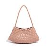 Borsa da donna a spalla singola borsa intrecciata alla moda borsa versatile da sotto braccio borsa a mano retrò madre e figlio