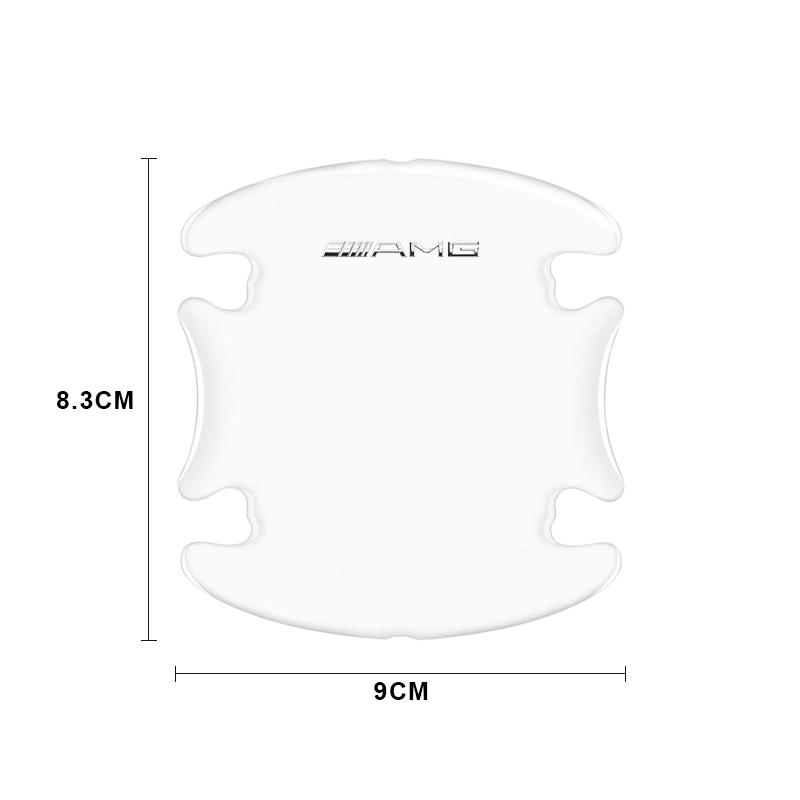 4PCS Transparent Car Door Anti-collision Protector Bumper Strip Sticker For Mercedes Benz AMG GLE GLS GLC CLA GLB ML W204 W206 W205 W212 W203