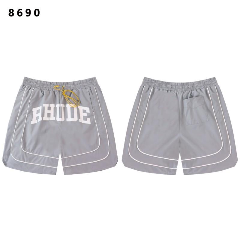 RHUDE Streetwear Graphic Print Loose Fit Shorts Unisex Casual Pants