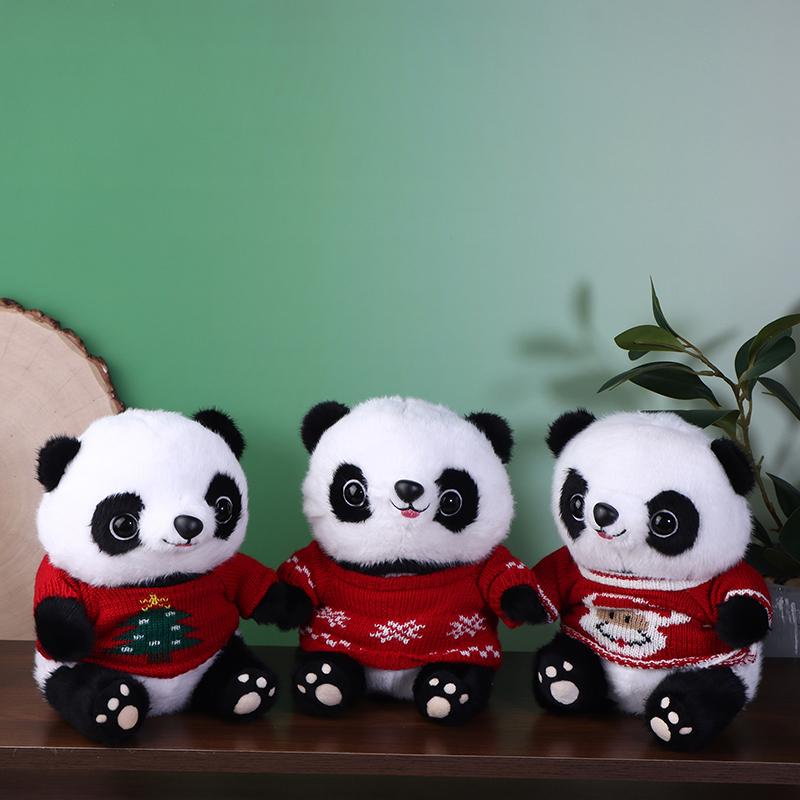 Christmas Cute And Soft Panda Doll Kawaii Plush Simulation Stuffed Animals Toy For Children'S Playmates Birthday Gift