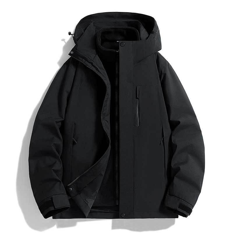 Outdoor 3-in-1 Couple Style Mountaineering Jacket with Printed Logo