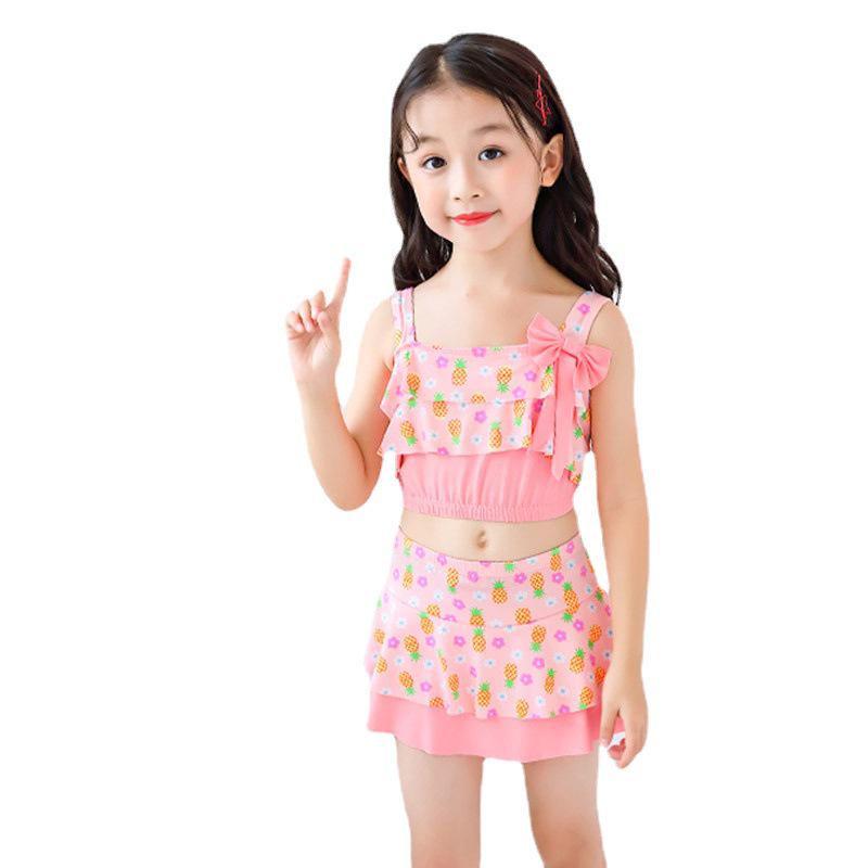 Girls' Split Swimsuit: Toddler To Big Kid Bikini - New Style for Hot Springs and Beachwear.