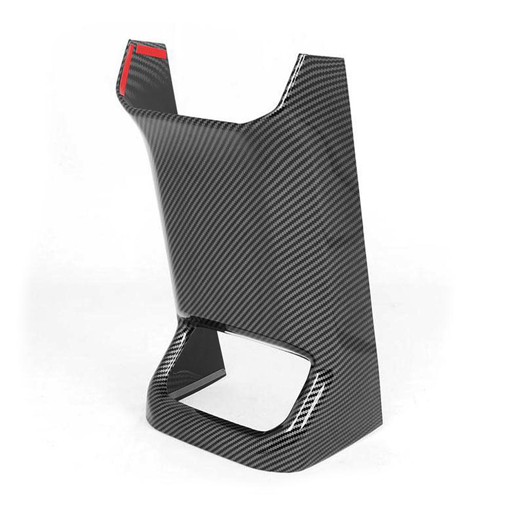 For Toyota Highlander XU70 2024 Car Center Console Seat Armrest Box Rear Protector Cover Anti Kick Carbon Fiber Wood Grain Color