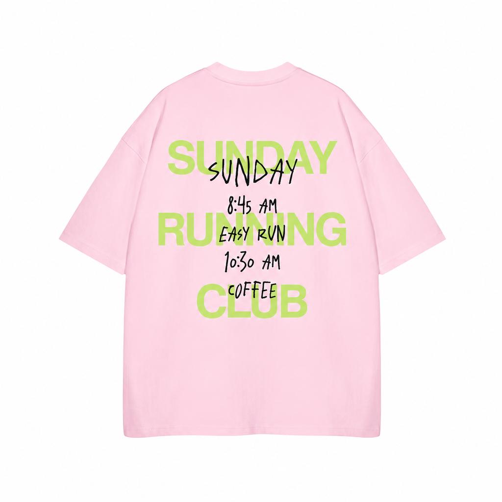 Sunday Running Club TShirt Unisexs and Unisexs Easy Run Coffee Schedule Graphic Tee Streetwear Short Sleeve Casual T Shirt