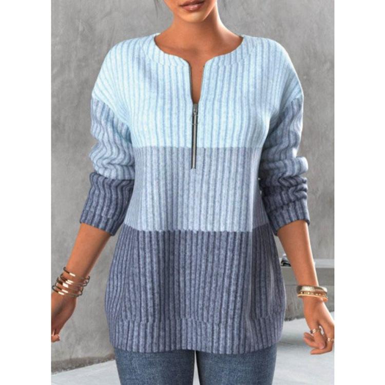 2026 New Long Sleeve Tops Sweatshirt Women Zipper Sweater S