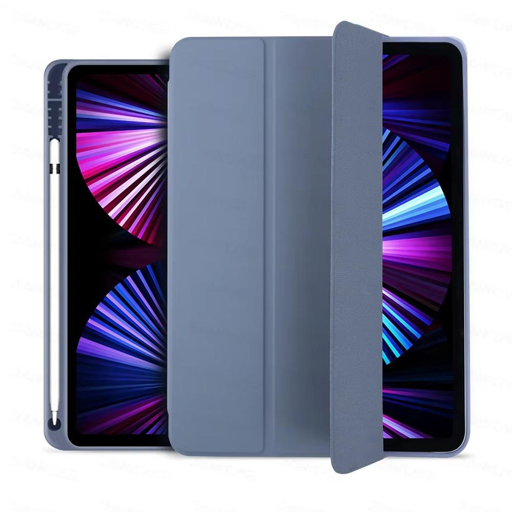 For iPad Air 11 Case iPad 10th Generation 11th A16 9th Cover Gen iPad Pro11 4 5 10.9in 12.9 M2 M3 M4 Pencil Holder Case