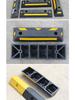 1m Durable Rubber-Plastic Parking Stopper – Anti-Collision Wheel Positioner