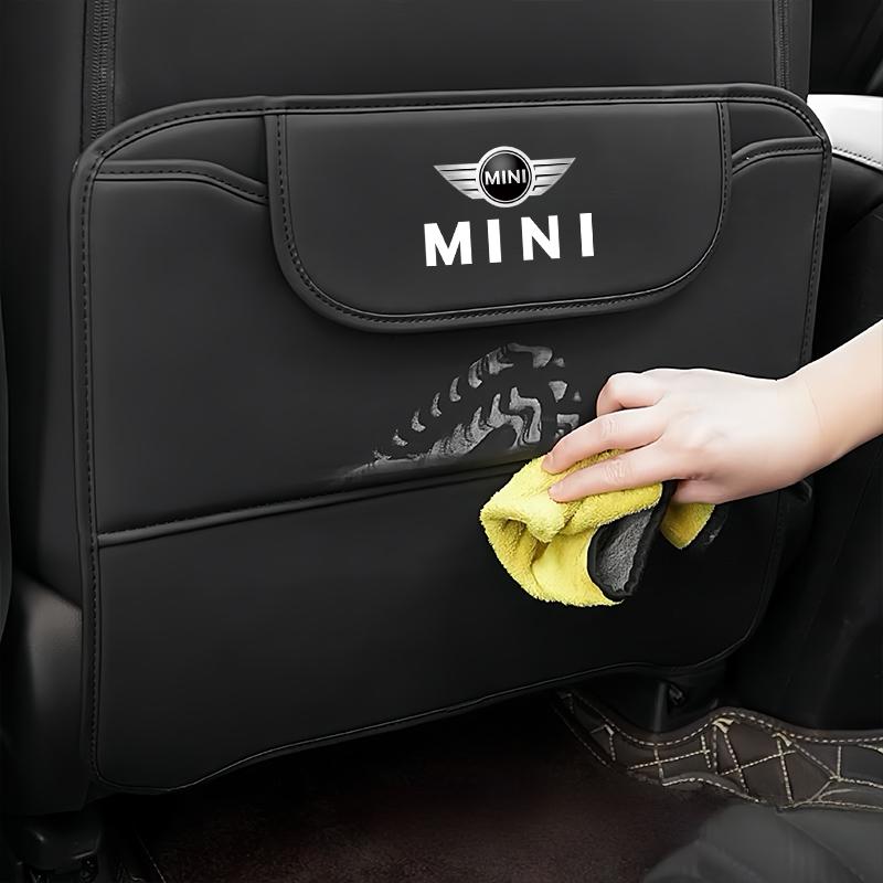 Leather Car Seat Protector Kids Anti-kick Pad Storage Bag For Mini Cooper JCW Works R56 R50 F54 F55 F56 F57 F60 R53 R52 R57 R55 q0