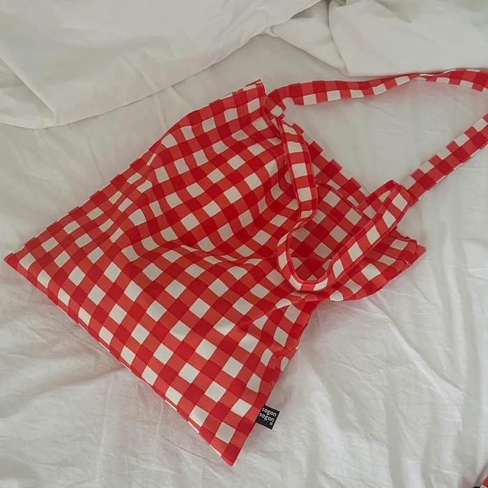 Red Check Bag