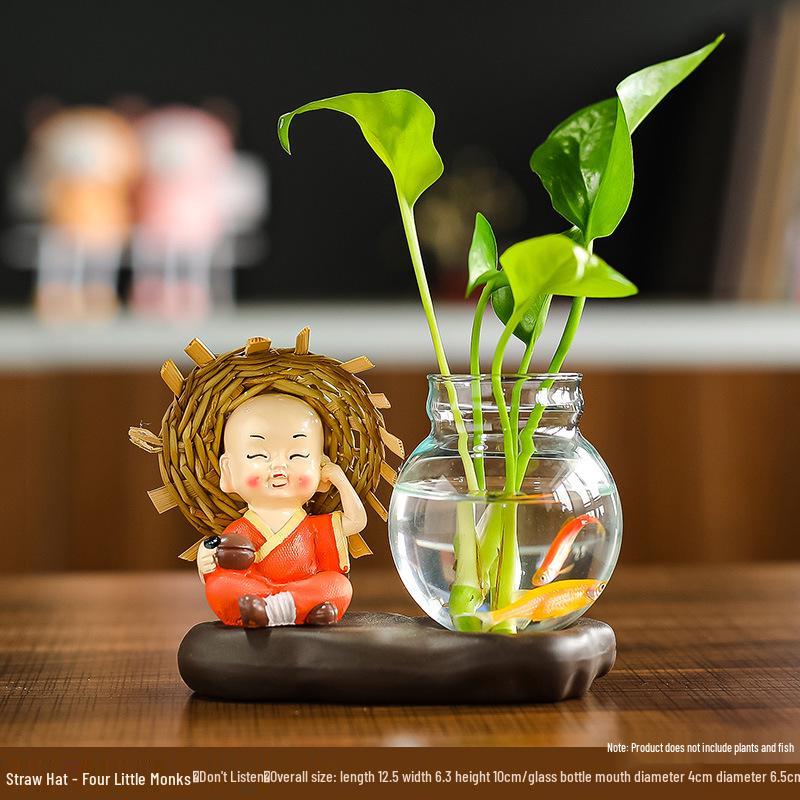 Creative Little Monk Desktop Ornaments for Home and Office Decor