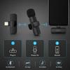 6in1 Portable Wireless Lavalier Microphone 1-to-2 Mini Audio Video Recording Type-C Mic for IPhone Android Live Broadcast GamingGood Product