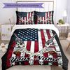 3PC Custom Name American Flag Revolver Bedding Set Duvet Cover Closure Includes 1 Duvet Cover & 2 Pillowcases for Bedroom