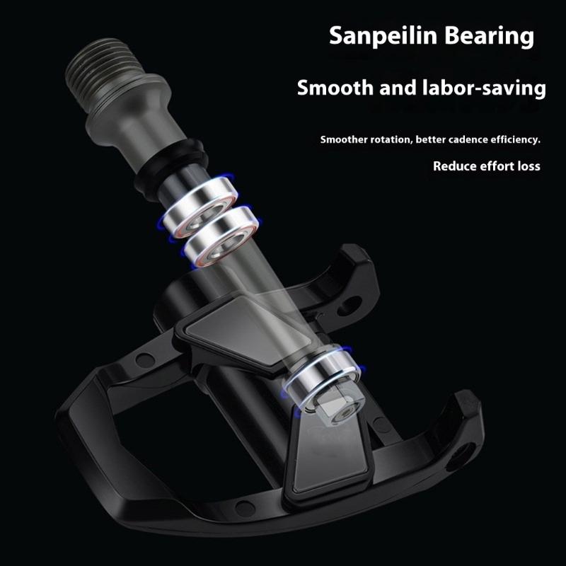 Light Weight Bike Pedal Smooth Design With Look Systems High Performances Cycling Pedals Easy Install Lock Cleats Pedal