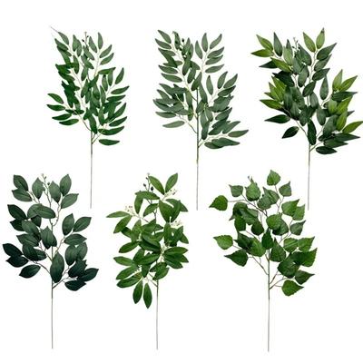 Pianta Verde Artificiale Foglia di Eucalipto Finta Accessori per Composizioni Floreali Matrimonio Decorazione per la Casa Fiori Finti