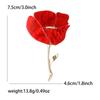 New Classic Acrylic Rose Brooches for Women Unisex Plant Flower Pins Casual Party Jewelry Accessories Gifts Friends Decoration