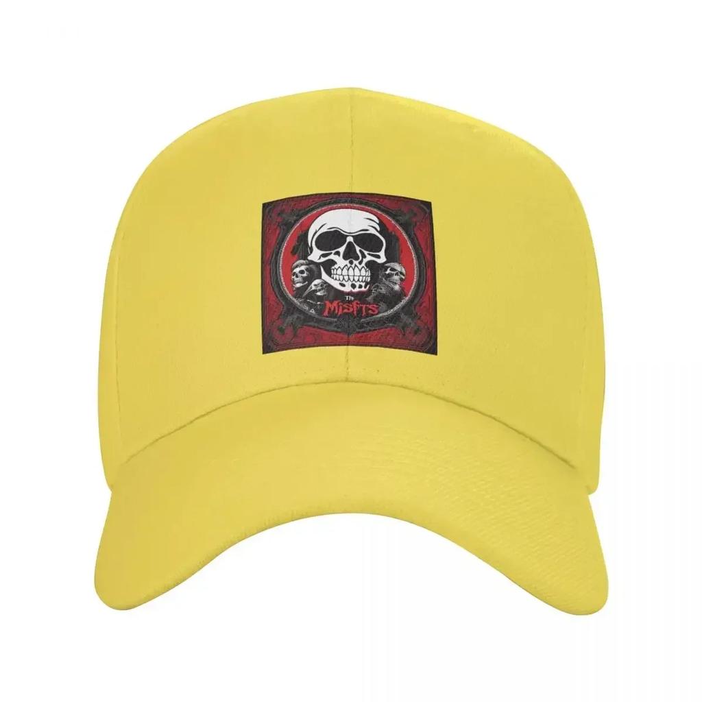 Classic Horror Punk Rock Misfits SKull Baseball Cap Women Unisex Personalized Adjustable Adult Dad Hat Summer