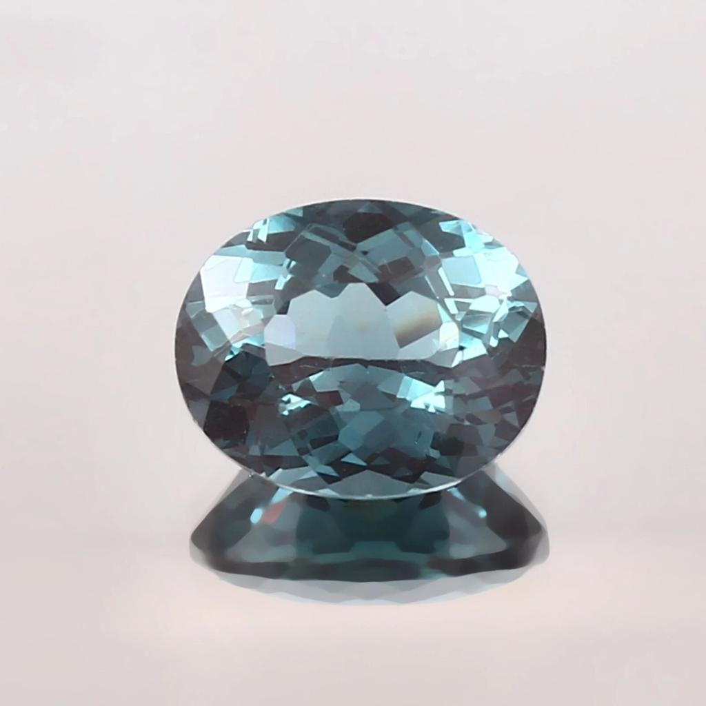 Blue Green Natural Tourmaline Oval 9 Ct Fabulous Certified Loose Gemstone
