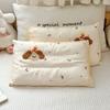 Soft Cotton Double Layer Gauze Kids Pillowcase With Fiber Filled Pillow Core Toddlers 30x50cm Cartoon Design