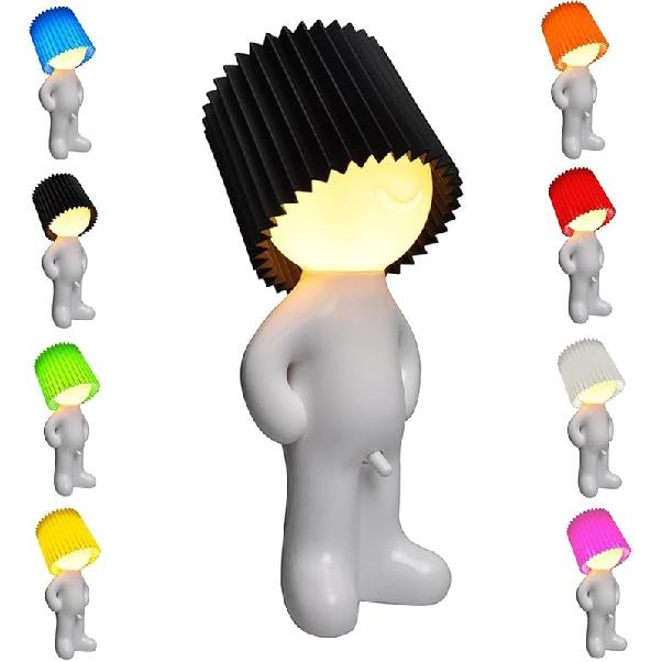 Shy Boy Table Lamp, Little Shy Man Creative Funny Night Light, Rechargeable Bedside Lamp, Perfect Christmas and Valentine's Day Home Decor Novelty