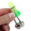 1 Pc LED Flash Light Night Fishing Alarm Finder Lamp Twin Bell Ring