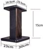 BQKOZFIN stojak na głośnik wysokość 15 cm stojak na głośnik drewniany 2 sztuki 1 zestaw płyta górna x nośność 50 kg 18,5 23,5 cm