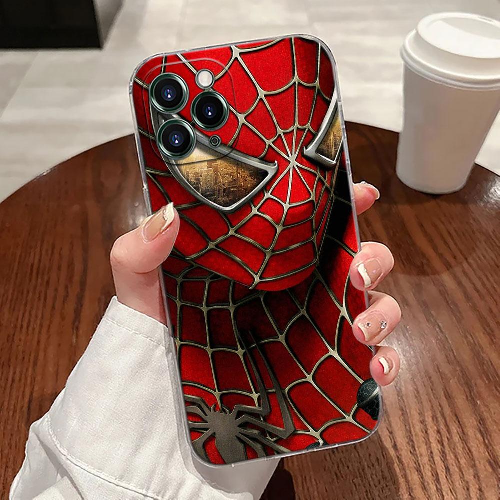 Marvel Cap USA Ironman Hulk Transparent Phone Case For iPhone 17 Pro Max 17E 11 12 13 14 15 16 Pro Max Plus 17 Air 16E 7 X Cover