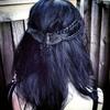 Vintage Wikinger Übergroße Schwarze Krähe Haarnadel Entenschnabelclip Nordische Norwegische Mode Partyzubehör